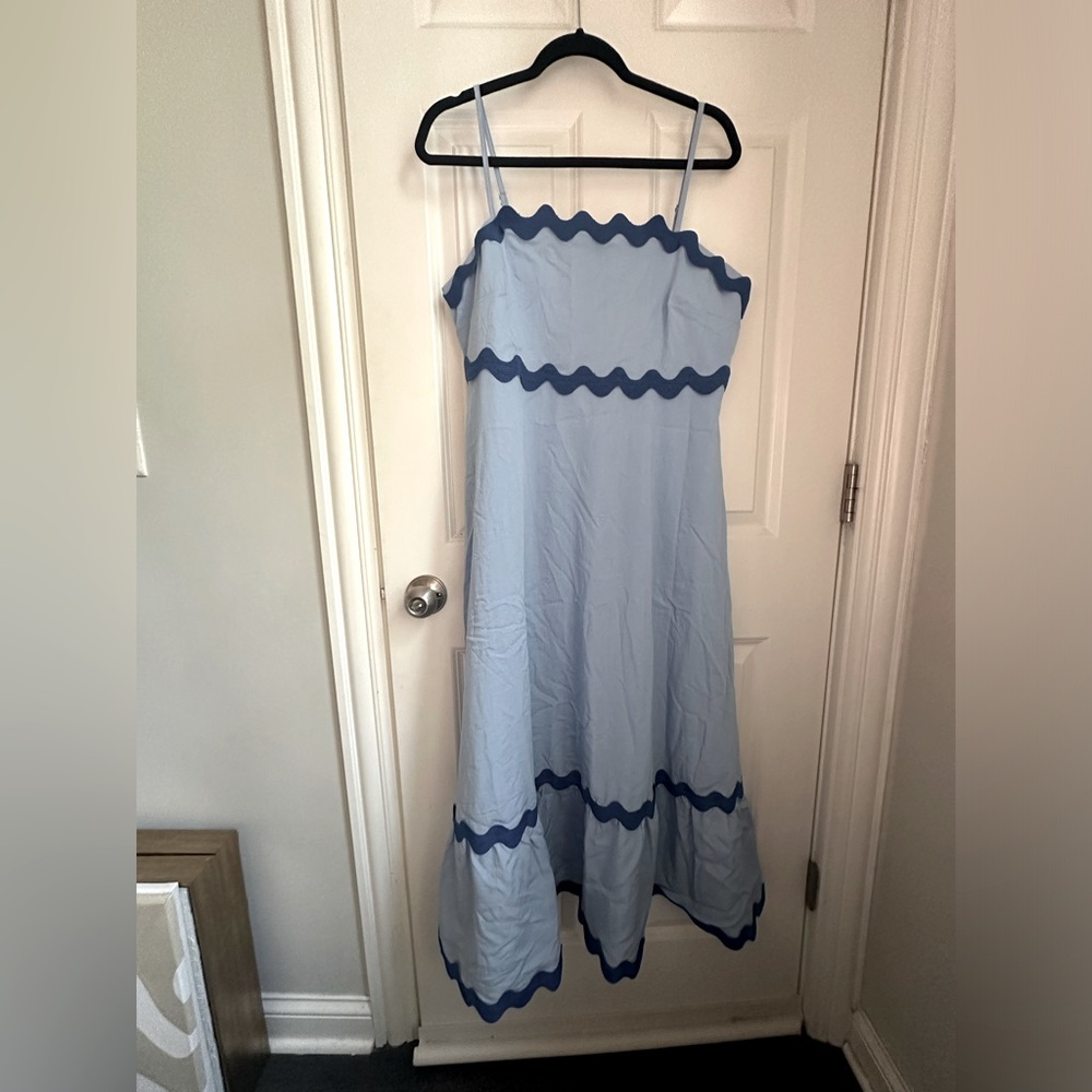 Light blue maxi dress